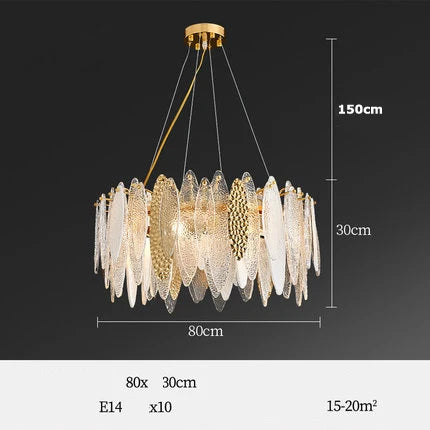 lustre led art déco en fer et verre design élégant pour éclairage moderne - vue 26 sur 25