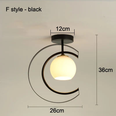plafonnier moderne à leds pour hall d'entrée et balcon - vue 13 sur 20