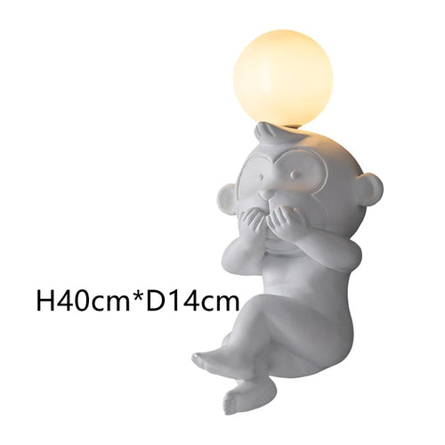 applique murale led singe variateur pour éclairage intérieur - vue 14 sur 16