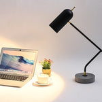 Lampe de bureau industrielle LED noir Tekna