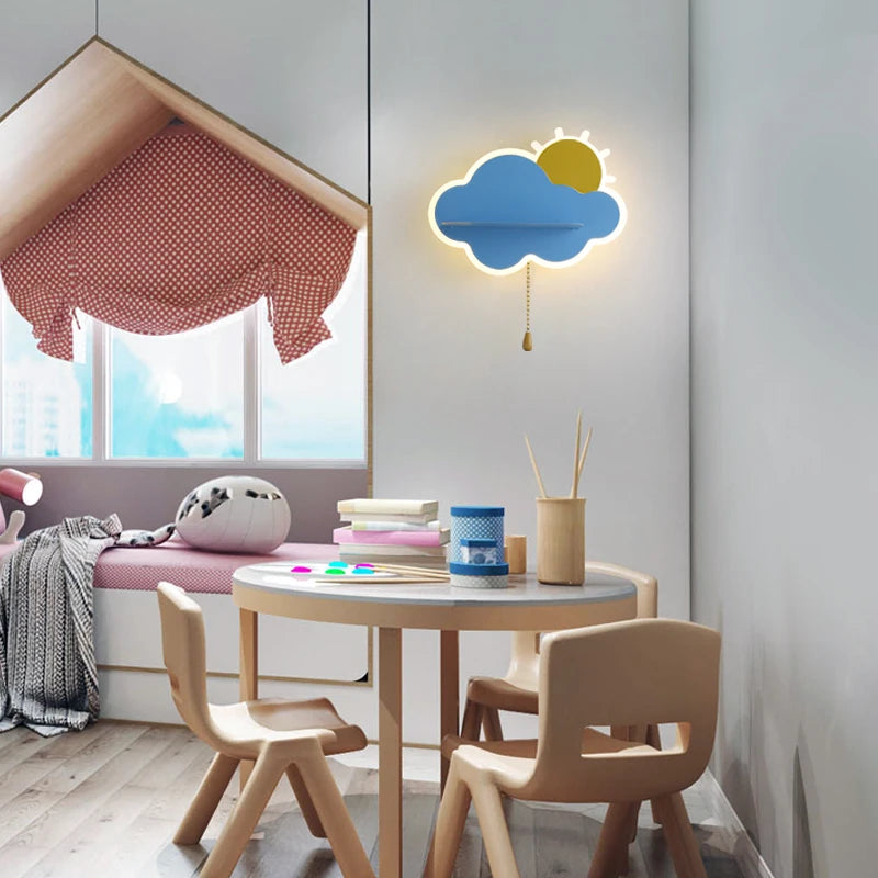 lampe de chevet en forme de nuage pour enfants