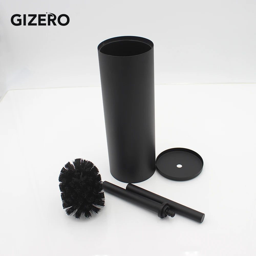 porte-brosse de toilette en acier inoxydable durable et pratique à fixer - vue 3 sur 12