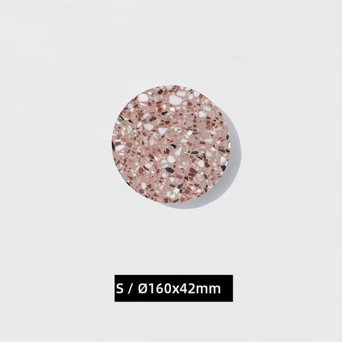 Applique extérieure LED étanche jardin rond intérieur Terrazzo &amp; acrylique décoration fond applique murale terrasse éclairage mural - vue 10 sur 15