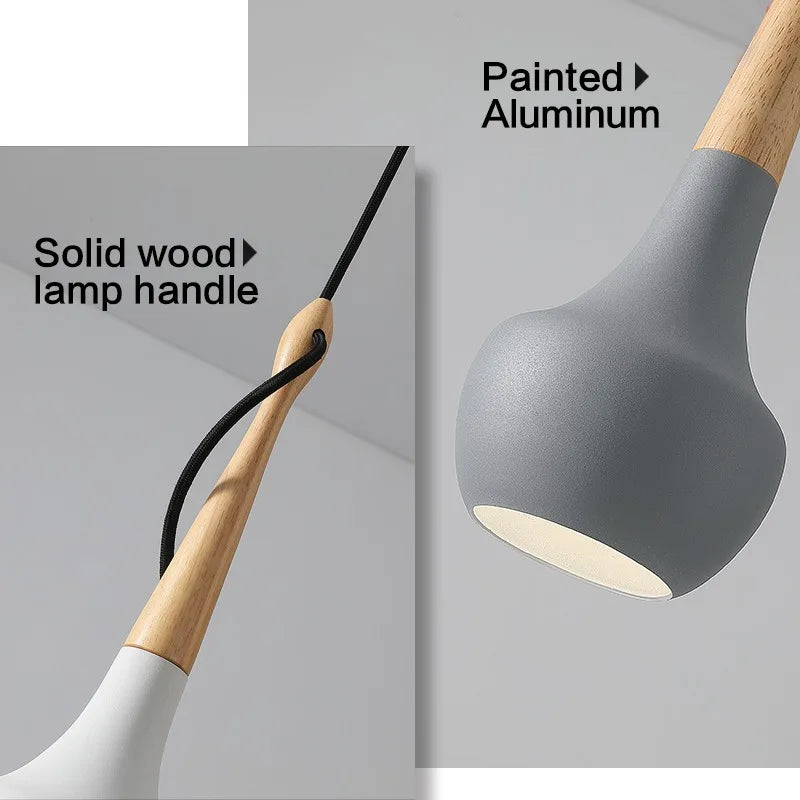 Suspension Simple industrielle nordique E27 Loft moderne créatif suspension Design bricolage pour chambre salon cuisine restaurant - vue 6 sur 9