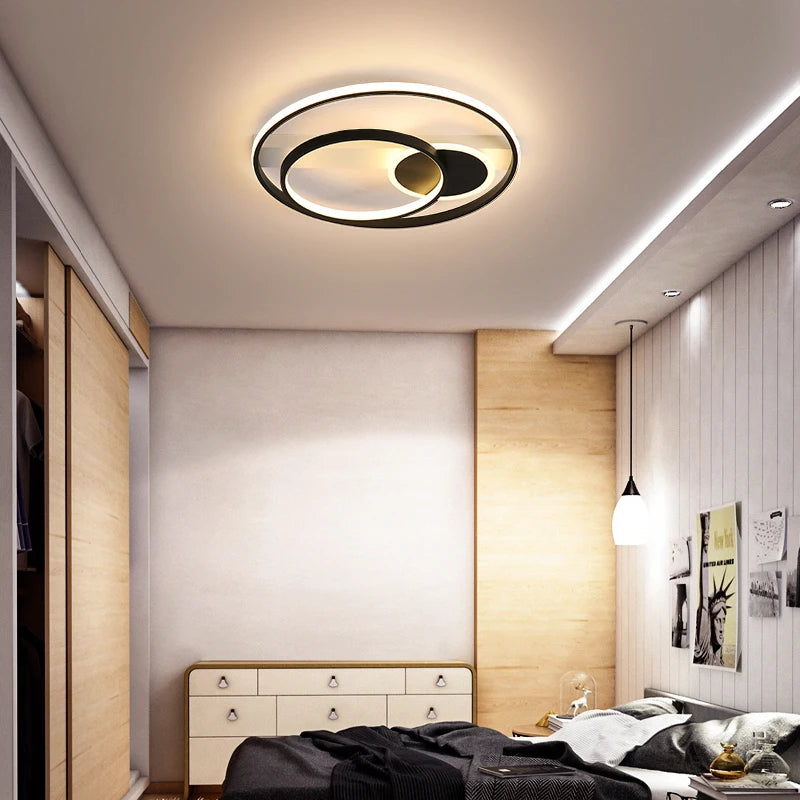 plafonnier moderne ultra mince design simple pour intérieur lumineux - vue 6 sur 12