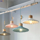 suspension moderne simple led en ciment nordique