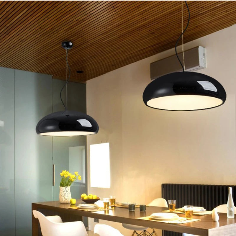 suspension Mode Simple lampe créative Restaurant Table à manger chambre en aluminium suspension luminaire E27 110 V 220 V - vue 4 sur 12