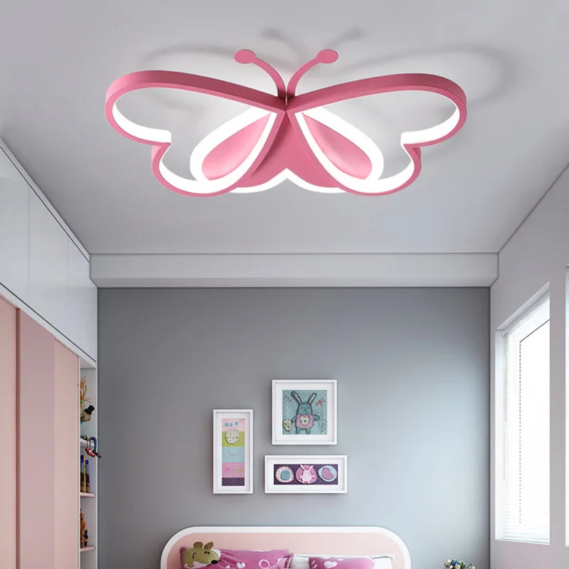 lustre papillon led pour enfants avec intensité variable - vue 3 sur 10
