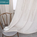 Voilage lin rayé style moderne pour salon chambre