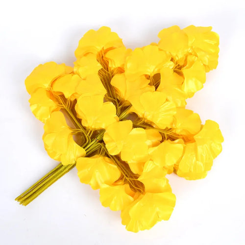 lot de 12 feuilles d'érable artificielles pour décoration d'automne - vue 19 sur 19
