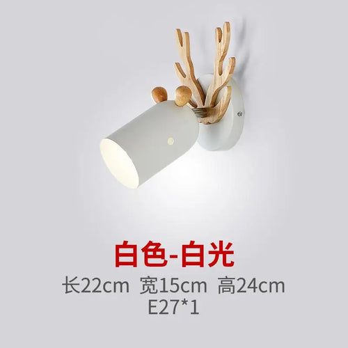 applique murale en bois de cerf design nordique pour intérieur enfant - vue 10 sur 9