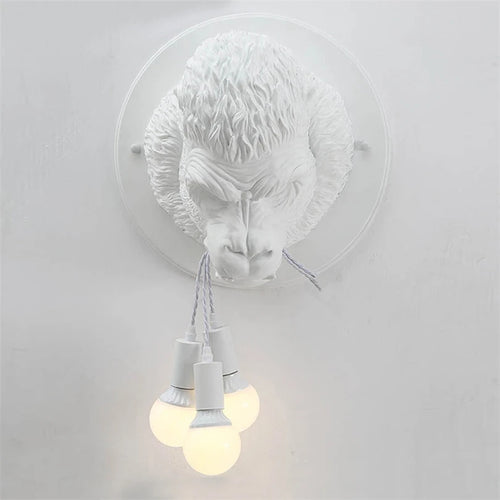 applique murale nordique décorative avec motifs gorilles étranges - vue 4 sur 7