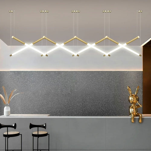 lustre moderne à led créatif pour bar et restaurant - vue 5 sur 23