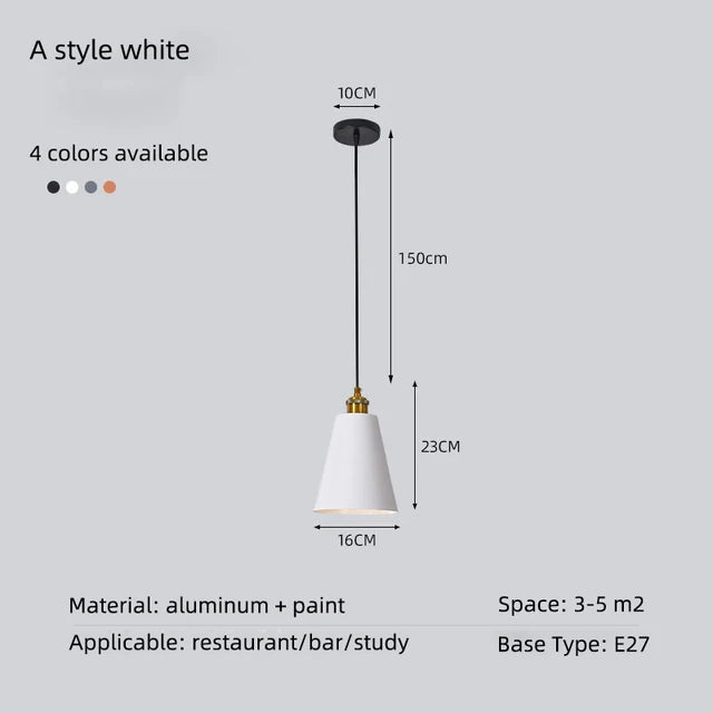 Loft suspension lumières minimaliste moderne rétro suspension lampe abat-jour décor cuisine salle à manger chambre Restaurant luminaires