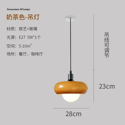 lustre nordique moderne bauhaus simple suspension décorative - vue 6 sur 7