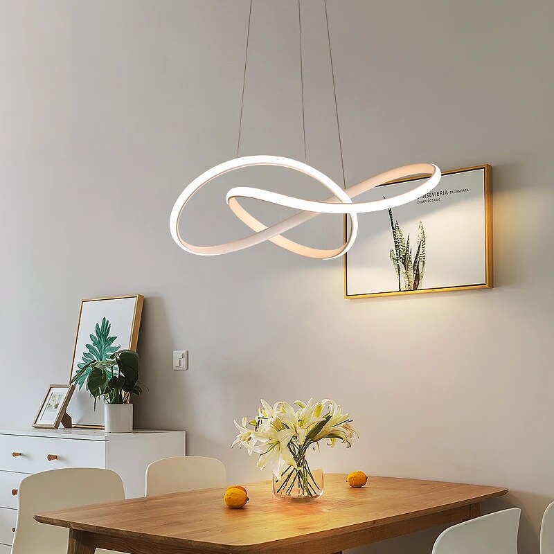 Suspension circulaire au design moderne nordique et minimaliste