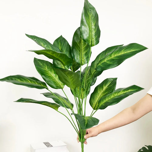 plantes artificielles strelitzia et monstera pour décoration tropicale - vue 12 sur 12