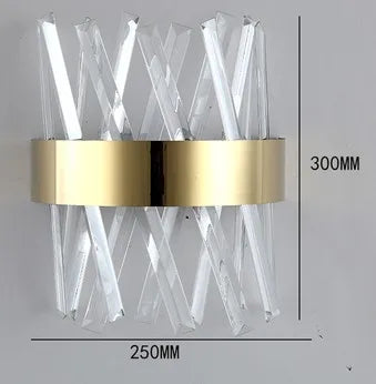 applique murale moderne led en cristal design élégant pour intérieur - vue 15 sur 23