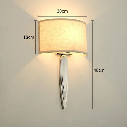 applique murale en tissu pour éclairage décoratif design moderne - vue 10 sur 10