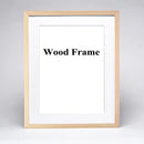 cadre photo en bois avec passe-partout pour montage mural