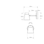 Applique murale design LED conique Factory