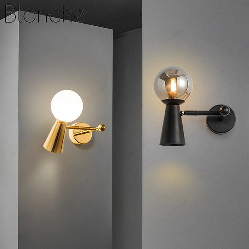 applique murale en verre à tête rotative pour décoration intérieure - vue 2 sur 12