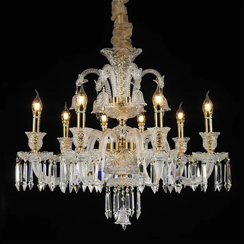 lustre en cristal européen pour décoration moderne et élégante - vue 5 sur 25