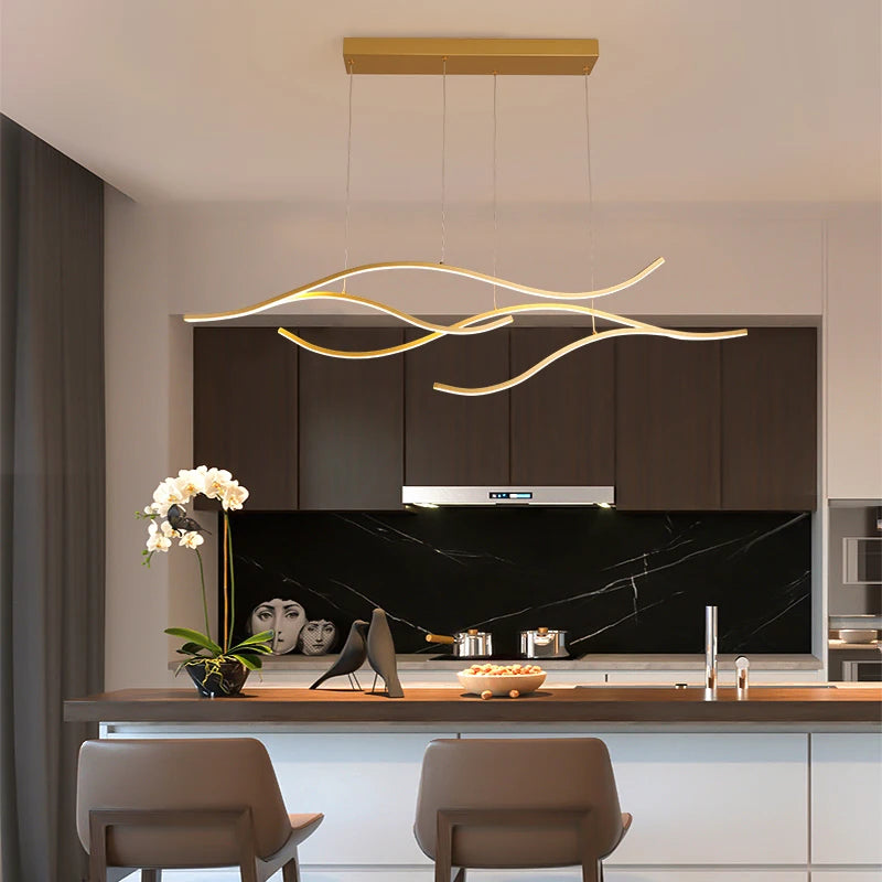 lustre led moderne créatif pour éclairage intérieur décoratif - vue 5 sur 10