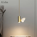 suspension papillon nordique led artistique pour restaurants et cafés