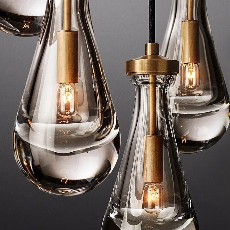 Suspension en cristal au design moderne et luxueux