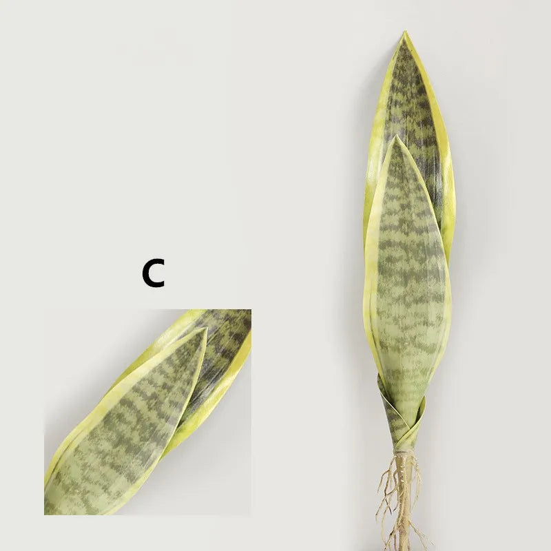 plantes artificielles feuilles de tigre pour décoration intérieure et jardin - vue 8 sur 12