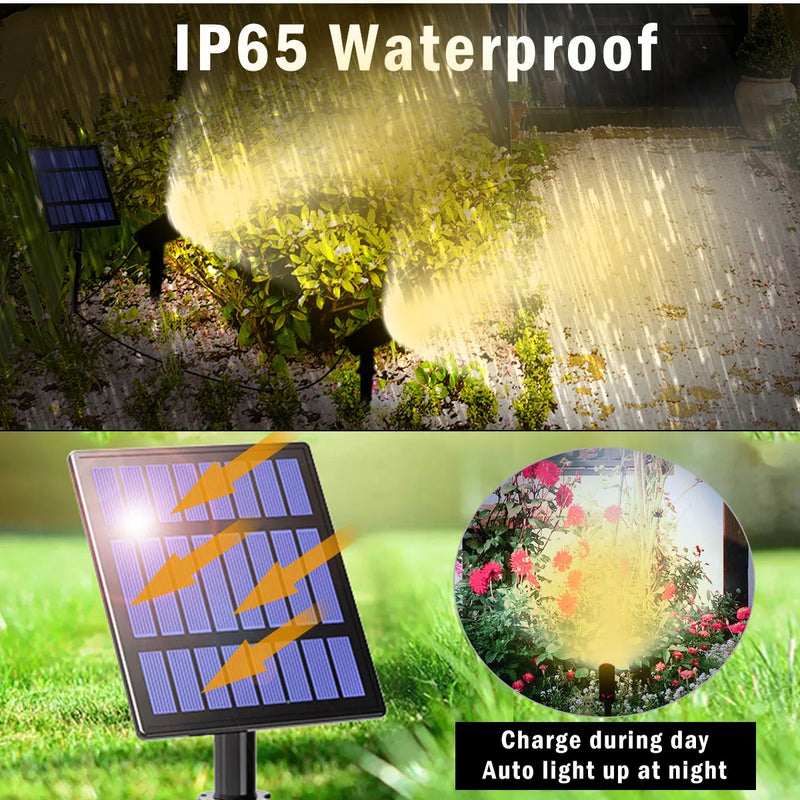 T-SUNRISE LED lumière solaire extérieur IP65 étanche blanc chaud blanc froid éclairage de jardin solaire décoration extérieure lampes de pelouse