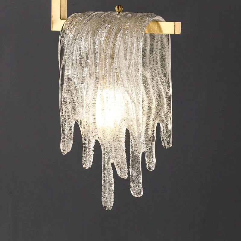 suspension en verre et cuivre style nordique moderne pour intérieur décoratif - vue 3 sur 6