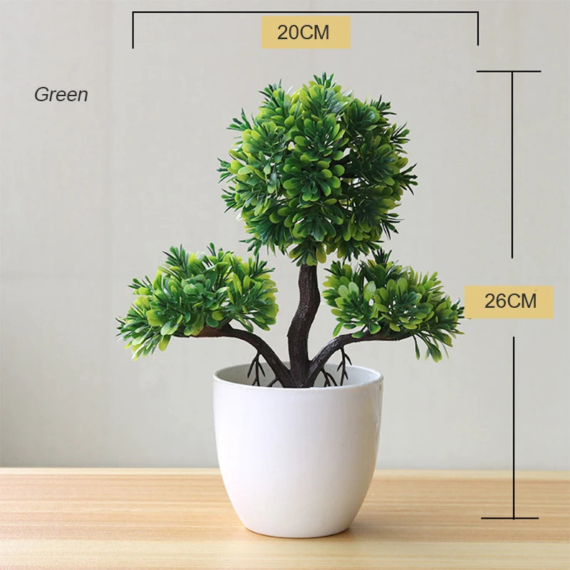 plante artificielle en pot pour décoration de bureau et jardin - vue 8 sur 45