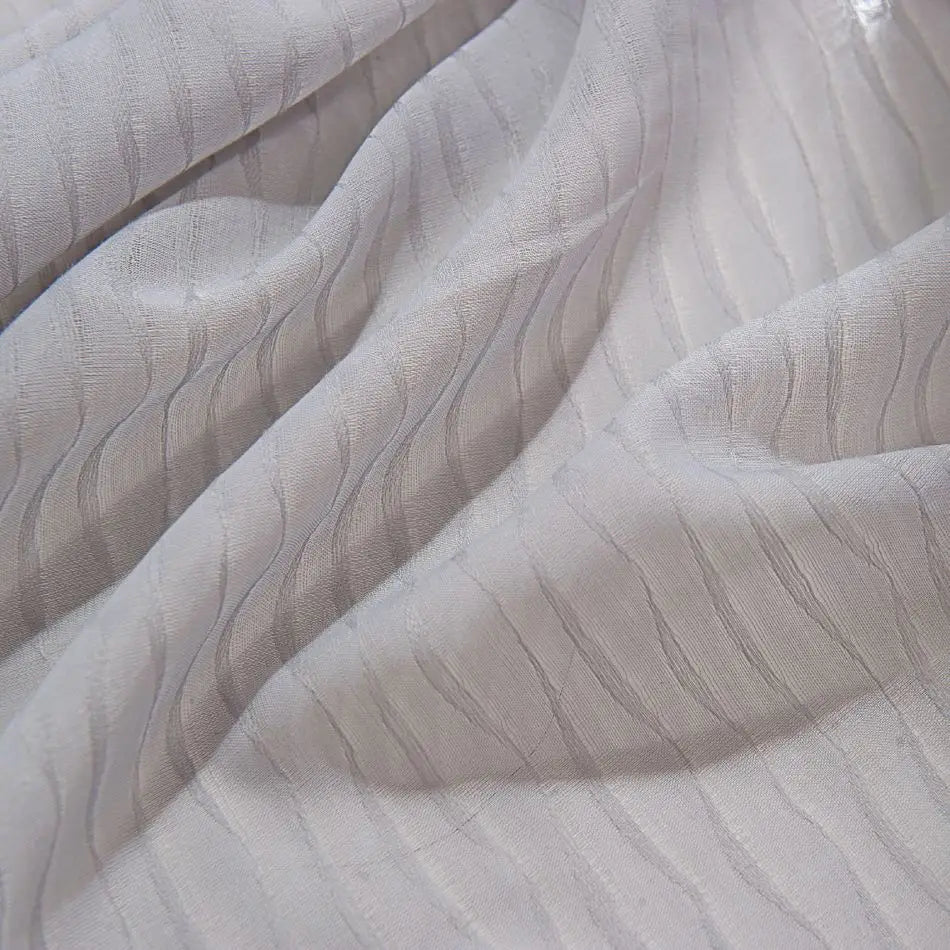 Voilage tulle motifs floraux géométriques style européen fenêtre - vue 8 sur 8