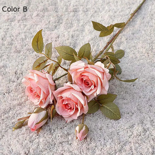 nouvelle décoration dautomne roses bouclées fleurs artificielles luxe - vue 11 sur 10