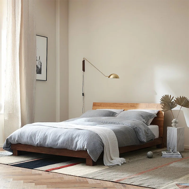 applique murale italienne bras long rotatif éclairage bois