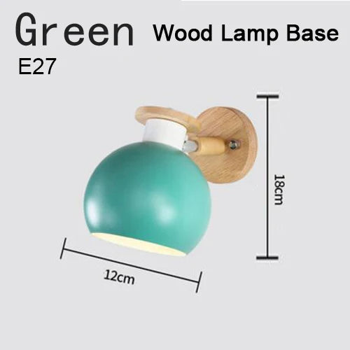 applique murale moderne en fer et bois à led - vue 13 sur 17