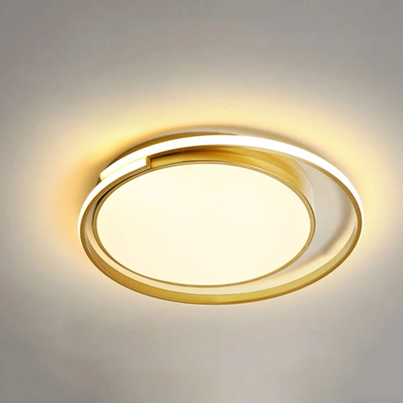 plafonnier led minimaliste en aluminium créatif allée lumières