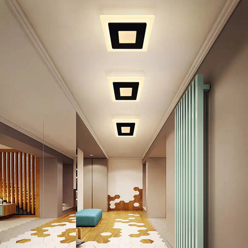 plafonnier led acrylique design moderne pour intérieur décoratif - vue 3 sur 6