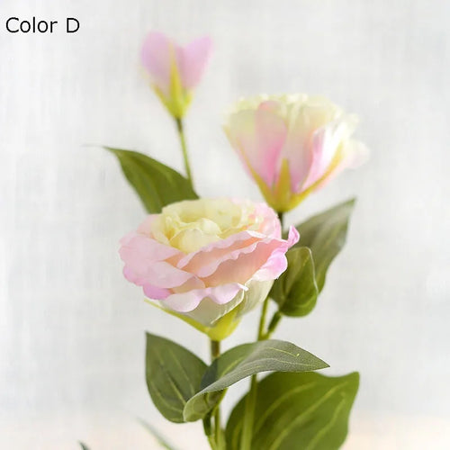 fleurs artificielles en gros décoration mariage eustoma soie 3 branches - vue 11 sur 11