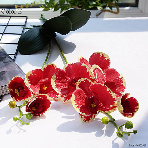 orchidée en latex luxe pour décoration mariage et événements - vue 13 sur 26