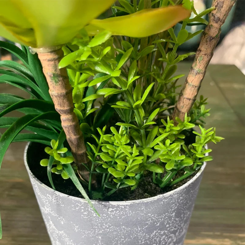 cactus tropical artificiel pour décoration de bureau - vue 6 sur 12