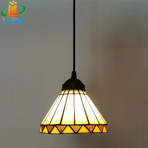 lustre en verre style tiffany pour décoration intérieure élégante - vue 7 sur 13