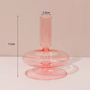 bougeoirs en verre rétro classiques pour décoration de mariage et intérieure