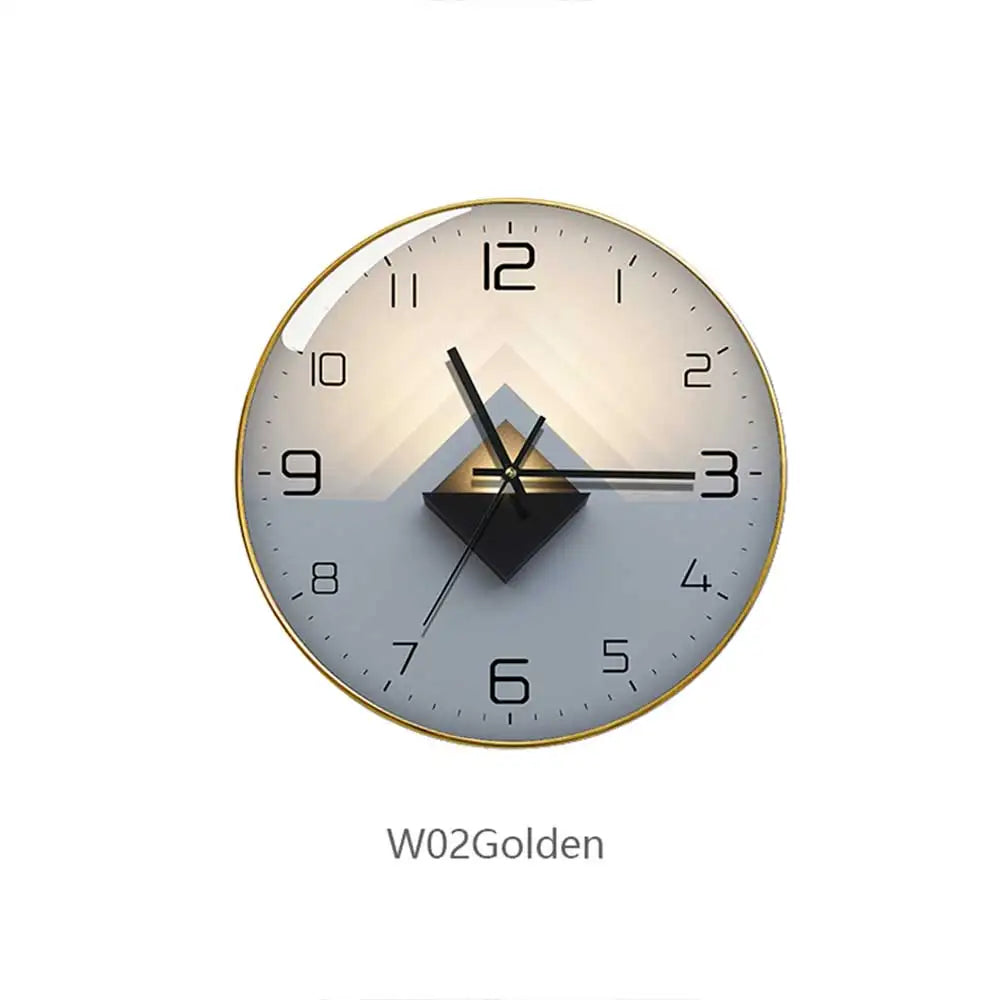 horloge murale en verre design moderne créatif géométrique décorative - vue 17 sur 18