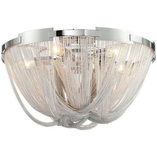Designer LED Deiling Light Handmade Tassel Aluminum Chain Ceiling Light, Suitable For Living Room/Bedroom Home Decoration Lights