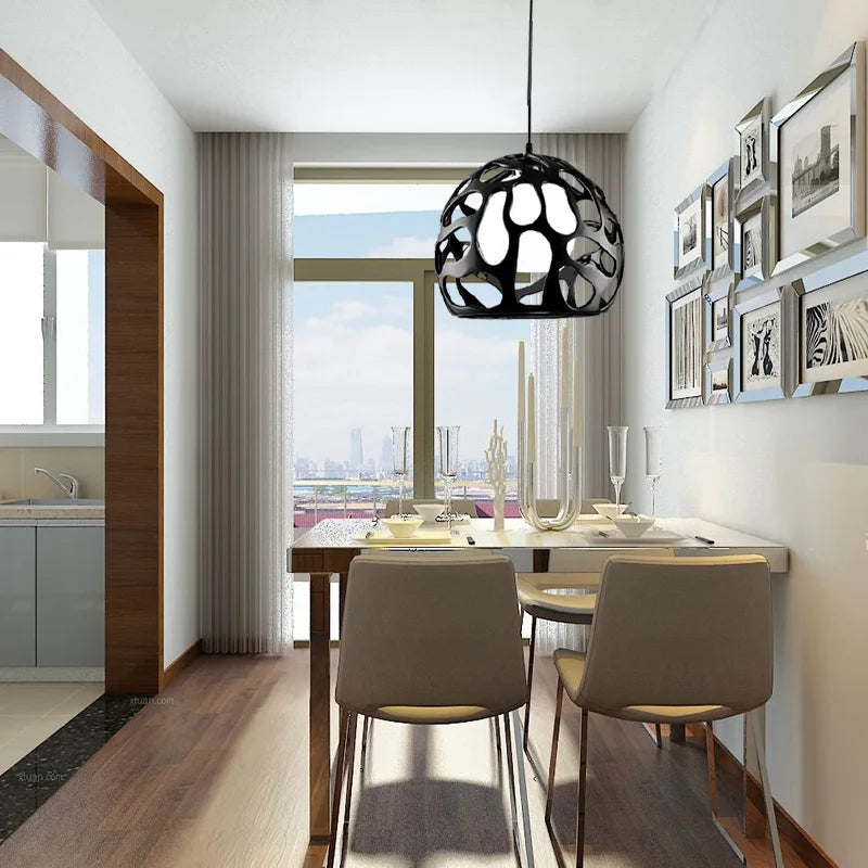 Suspension en résine au design nordique moderne - vue 5 sur 8