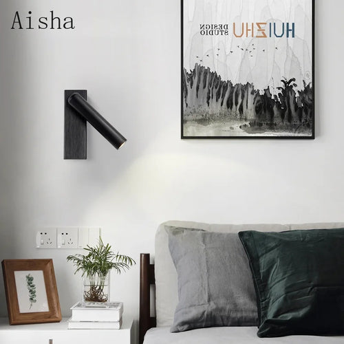 applique murale rotative à led design moderne et minimaliste - vue 3 sur 9