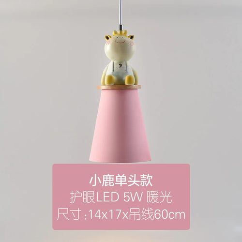 lustre créatif animal dessin animé pour chambre enfant - vue 11 sur 11